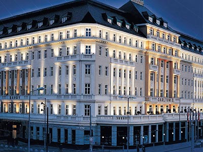 The exterior of Radisson Blu Carlton Hotel