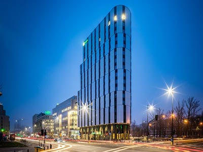 The exterior of Holiday Inn Warsaw City Centre