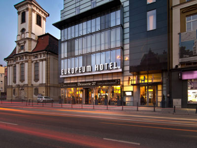 An outside view of Europeum Hotel