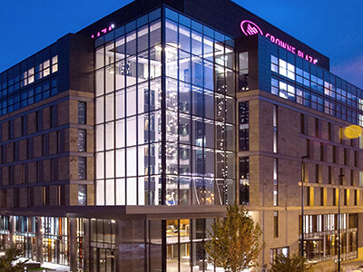 The exterior of Crowne Plaza Hotel Newcastle Stephenson Quarter
