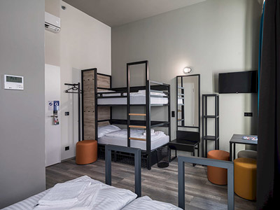 A set of bunkbeds in a room at a&o Budapest City - Rank #4