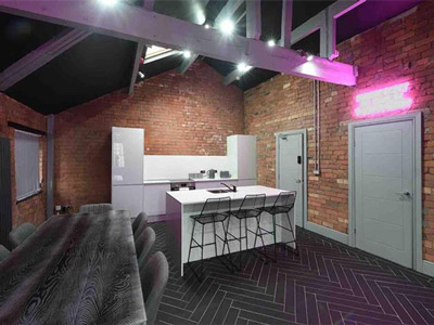 Kitchen and dining area 