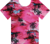 Pink Palm Trees Photo Print Hawaiian Shirts