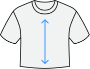 Crop Tee size guide icon - length