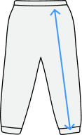 Joggers size guide icon - length