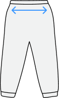 Joggers size guide icon - width