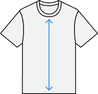 T-shirt size guide icon - chest size