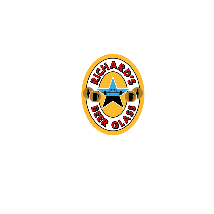 Ale Stag Glassware - front view