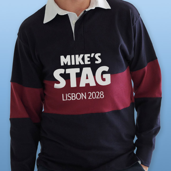 Big Type Stag Rugby Shirt