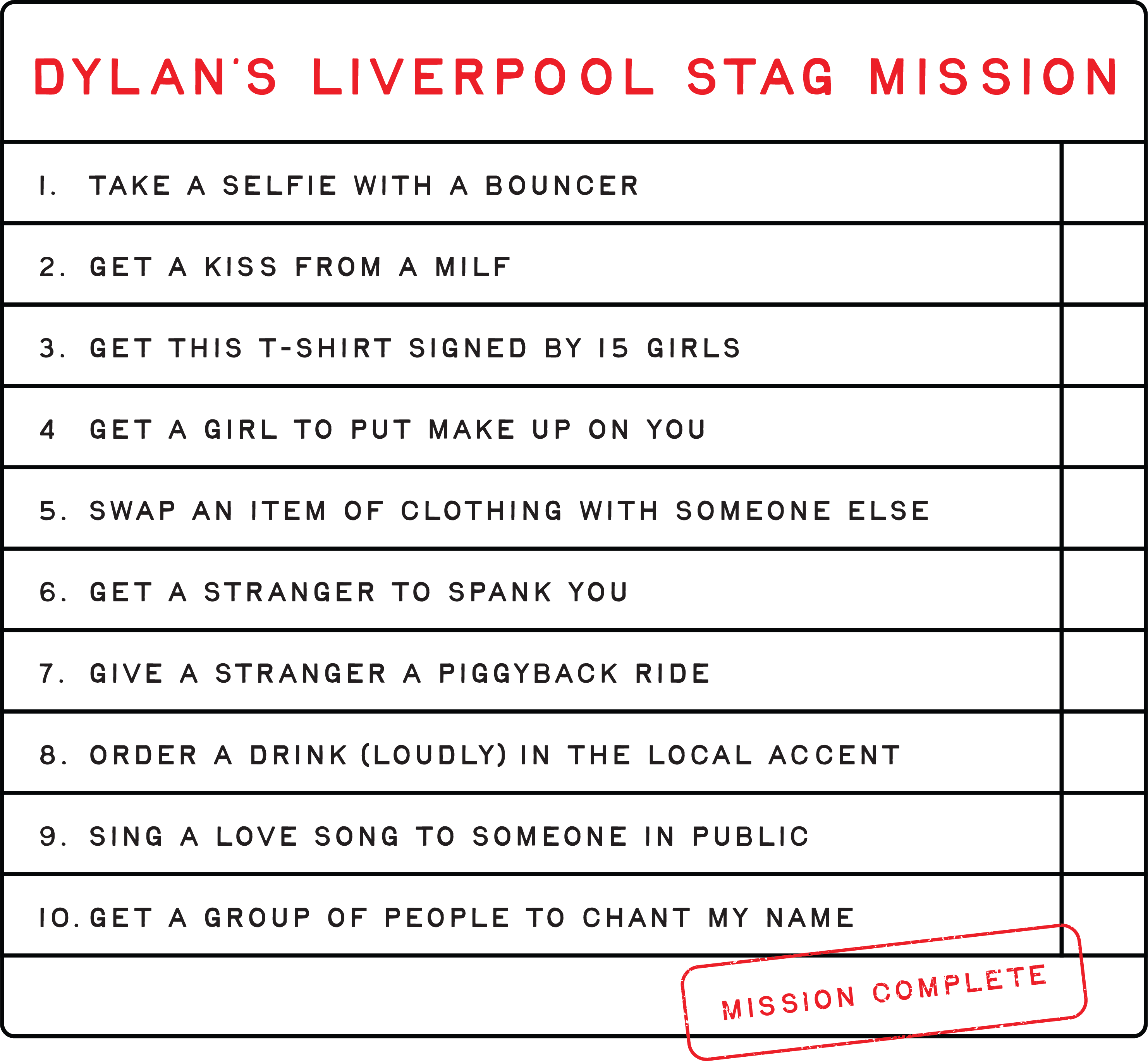 Stag Mission T-Shirt - front view