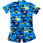 Photo Print Stag Do Hawaii Shirt and Shorts - Back View