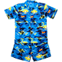 Photo Print Stag Do Hawaii Shirt and Shorts - Front View
