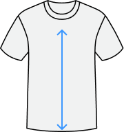 T-shirt Tee size guide icon - length