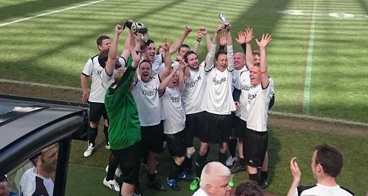 LNOF celebrating a win at St James' Park