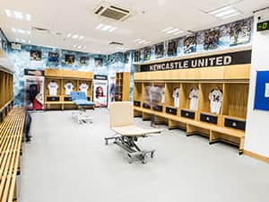 NUFC changing rooms