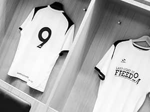 LNOF shirts in NUFC changing rooms
