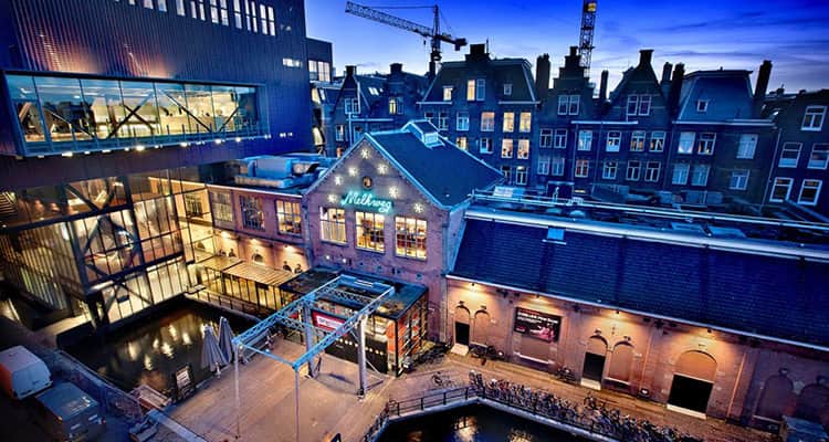 The exterior of Melkweg club in Amsterdam