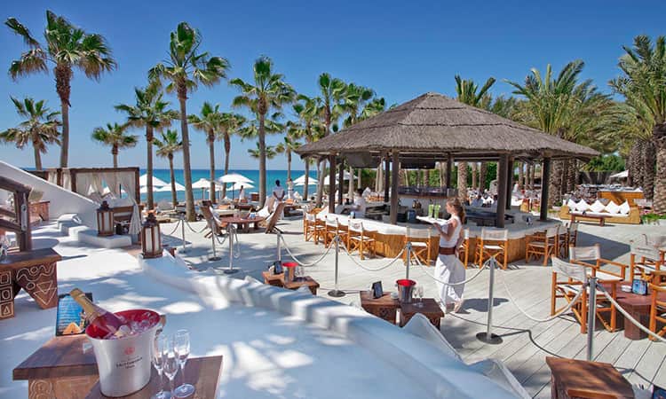 Nikki beach club in Marbella
