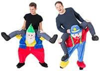 two men in carry me costumes