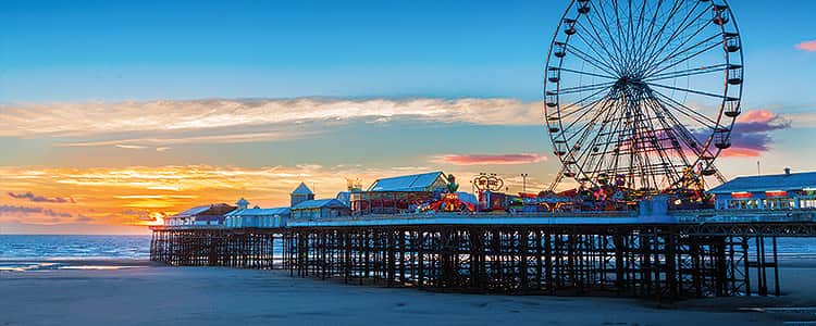 The Blackpool Pier with the Big Wheel in the background