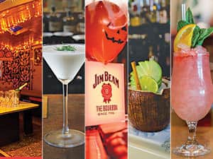 Five tiled images of some of the North of London