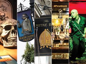 Five tiled images of some of Edinburgh