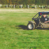 A rage buggy in a field