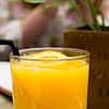 Glass of orange juice at Garden Kitchen in Newcastle upon Tyne