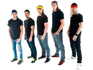 Five men in mullets