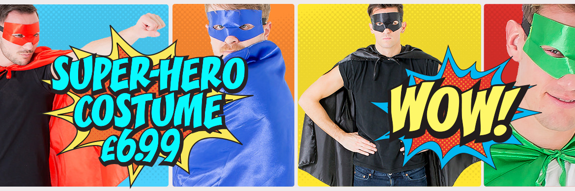 superhero cape and mask
