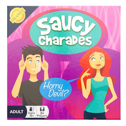 Hilarious Saucy Charades Party Game Out Of Packaging