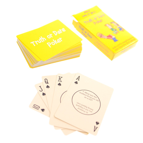 Truth or Dare Poker Out Of Packet On White Background