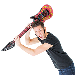 Using the guitar as a weapon