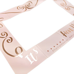 Personalised Rose Gold Hen Do Giant Photo Frame close up
