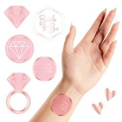 Team Bride Transfer Tattoos with hand model