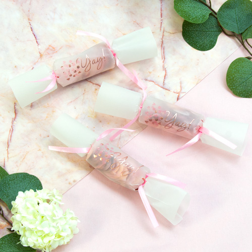 Confetti Crackers in packaging with white background
