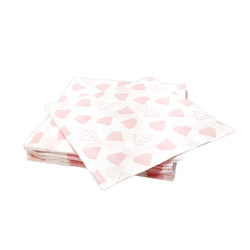 Hen Party Lunch Napkins in a pile with white background