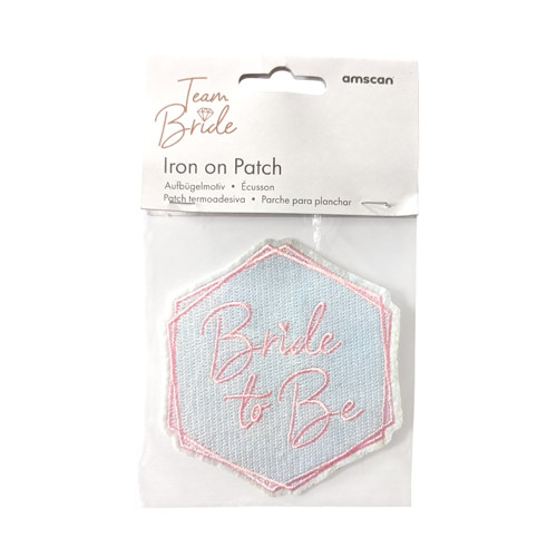 Team Bride Iron on patches with white background