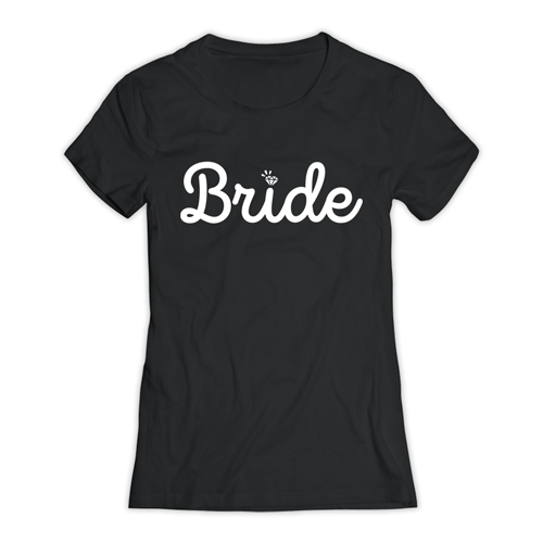 Bride T-Shirt (Diamond I Design) with white background