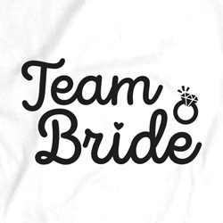 Team Bride T-Shirt (Diamond I Design) design only