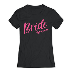 Bride T-Shirt (Arrow Design) with white background