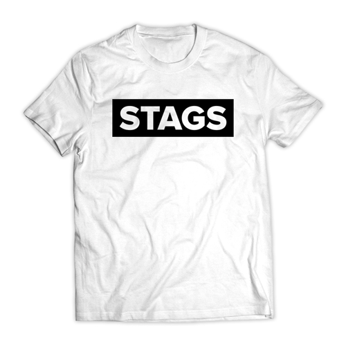 Stags T-Shirt (Block Design) with white background
