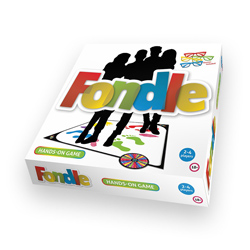 Fondle Fruity Hands On Party Game box with white background