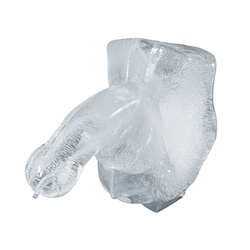 Huge Penis Ice Luge Freeze at Home Plastic Mould Ice Example with white background