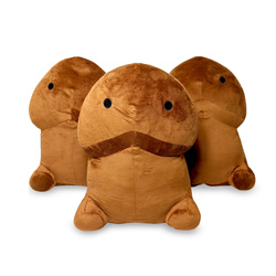 Three Justin Johnson Penis Plus's Soft Cotton Toy Character with white background