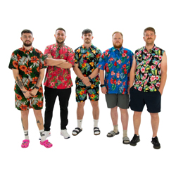 A group of models wearing various outfits from the Funked Up Fits range.