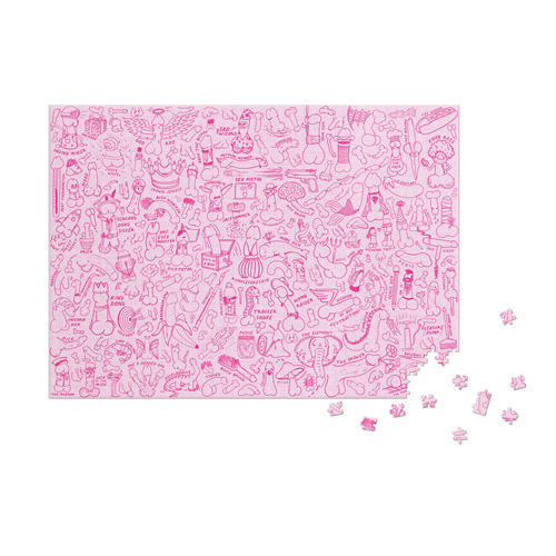 Penis Jigsaw Puzzle isolated against a white background.