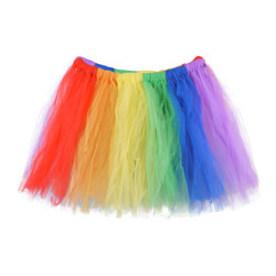 Pride Rainbow Tutu isolated on a white background.