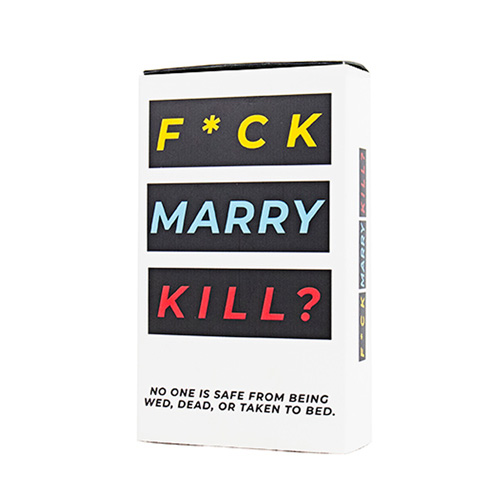F*ck Marry Kill game isolated on a white background.
