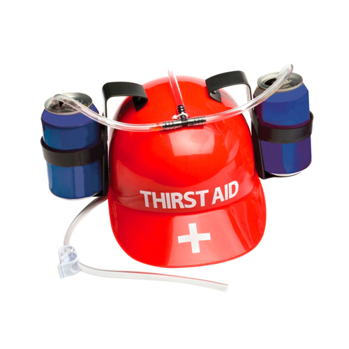 Thirst Aid Hat isolated on a white background